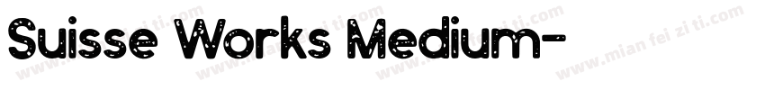 Suisse Works Medium字体转换
